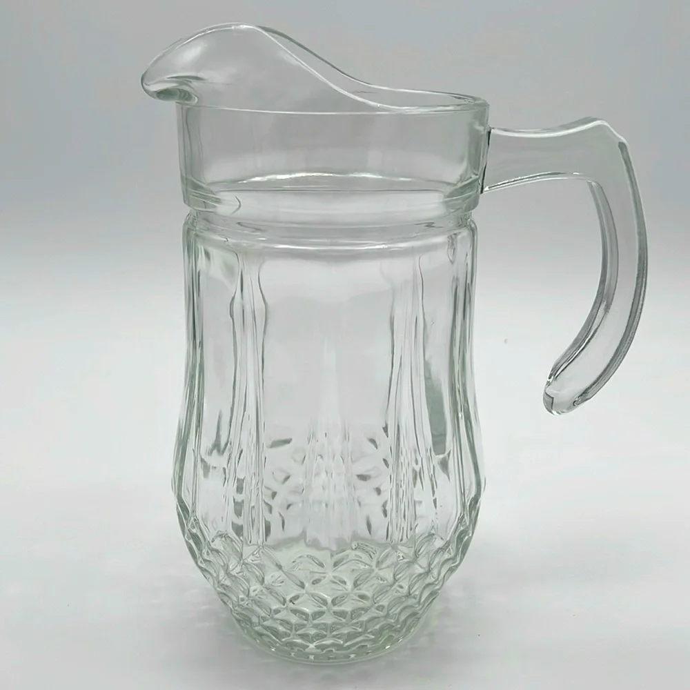Gibson Home Brunson Glass Pitcher - Diamond Pattern